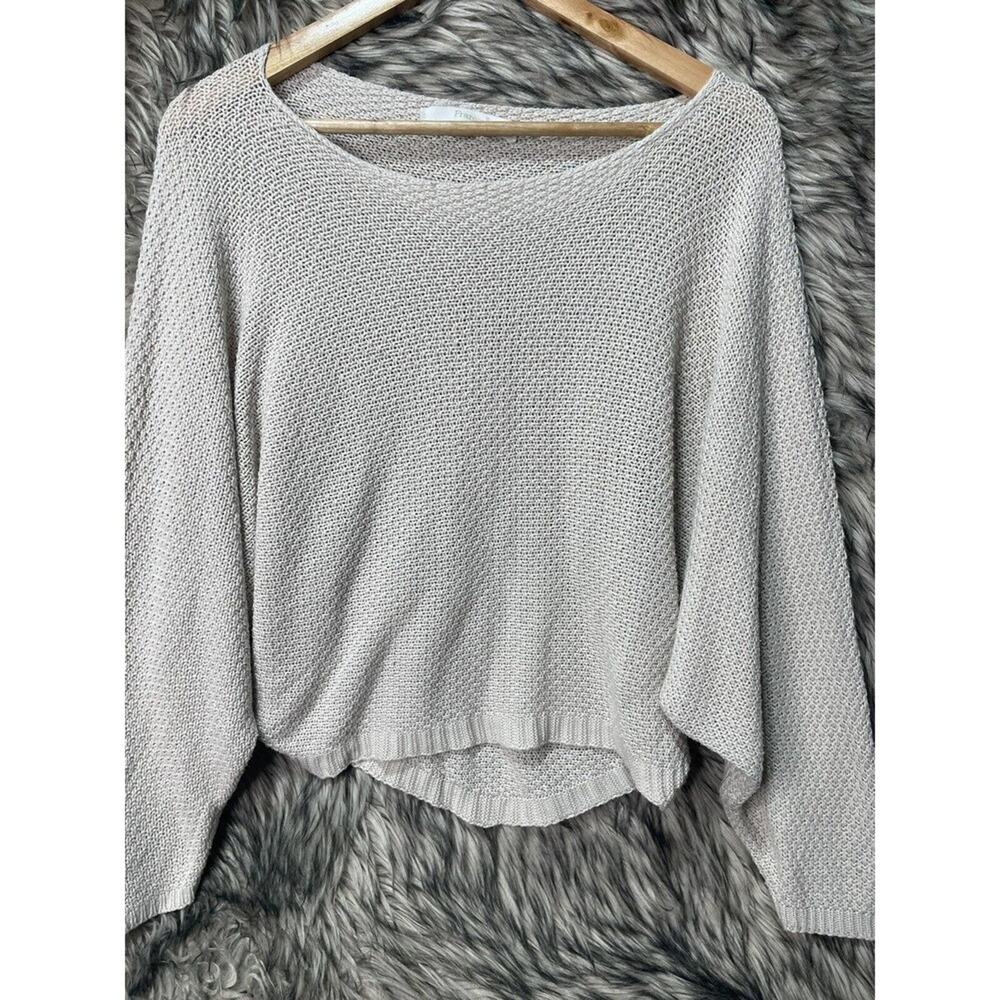 Frarose Milano Tan Italian Knit Sweater Women's Size M Original MSRP $300